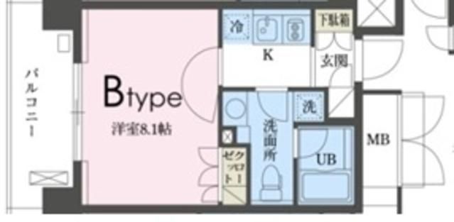 ガレリア東新宿 503号室 間取り
