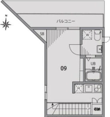 中野薫木荘 09号室 間取り