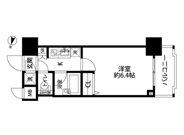 パレステュディオ目白 402号室 間取り