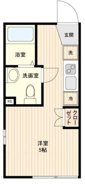 ＬｉｖｅＦｌａｔ中野鷺宮  201号室 間取り