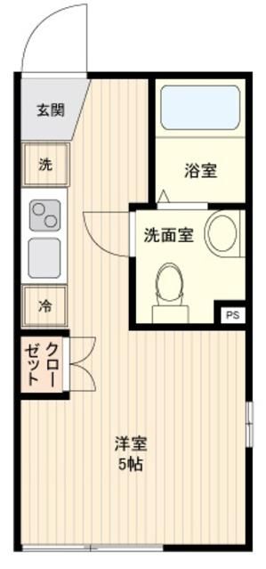 ＬｉｖｅＦｌａｔ中野鷺宮  203号室 間取り