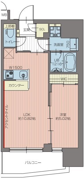 プレジオ池袋ＮＯＲＴＨ 1204号室 間取り