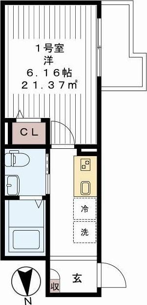 Ｖｉｌｌａ　Ｒｅｇａｌｏ 101号室 間取り