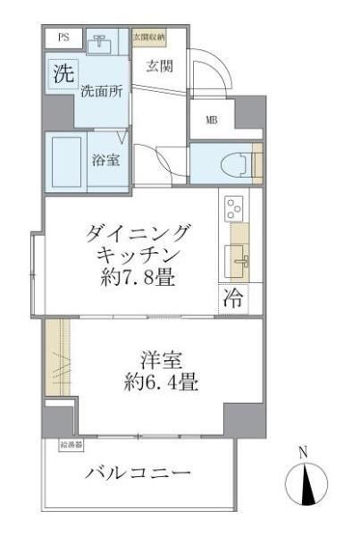 リエール若松町 204号室 間取り