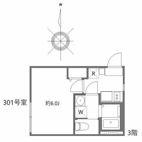 ハーモニーテラス上篠崎Ⅱ 301号室 間取り