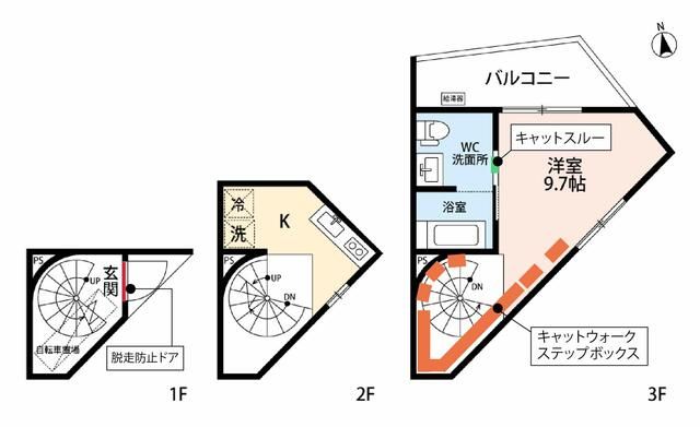 ｆｅｅｌ　ＣｎＢ 13号室 間取り