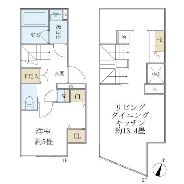 プラティーク中野坂上 401号室 間取り