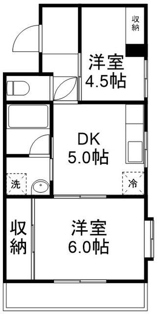 サンローゼ津田第一 401号室 間取り