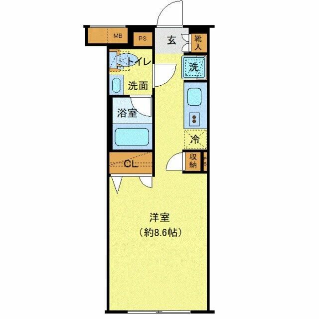 プレール・ドゥーク中野上高田 302号室 間取り