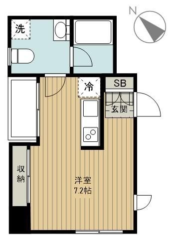 森陽館 302号室 間取り