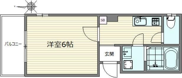 アルバ新宿 302号室 間取り