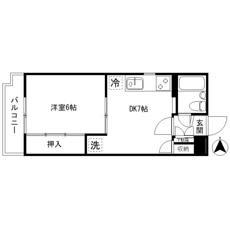 香山ビル 204号室 間取り