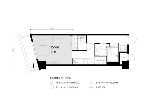 グローリア初穂生沼ビル 602号室 間取り