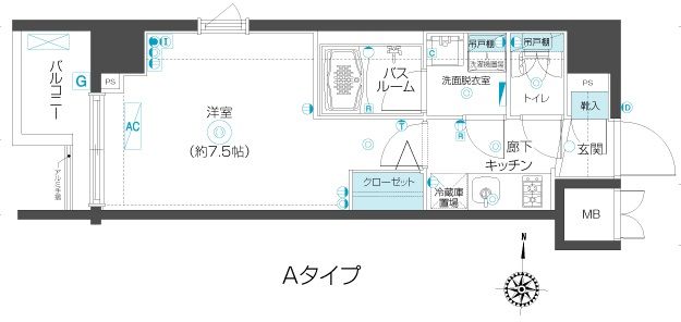 ＺＯＯＭ市谷本村町 901号室 間取り