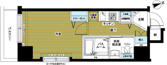ZOOM銀座東 803号室 間取り