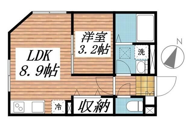 エクウス中村橋 203号室 間取り