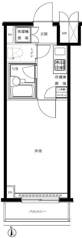 ルーブル高田馬場弐番館 506号室 間取り