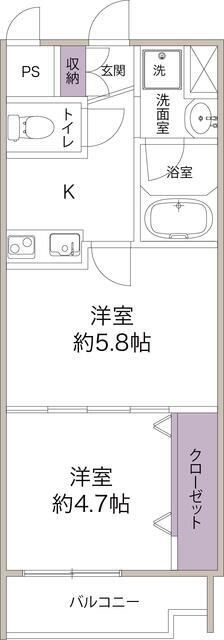 ヴィアレット原宿 202号室 間取り