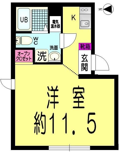 プラチナフォルム上野 101号室 間取り