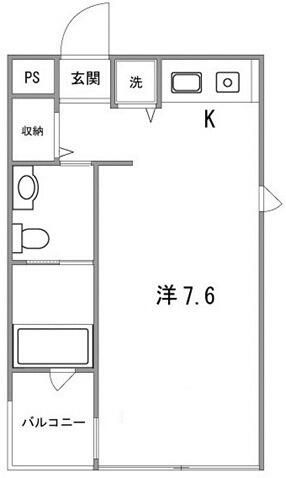 クインズビル 3号室 間取り