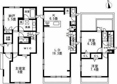 新宿区富久町戸建 間取り