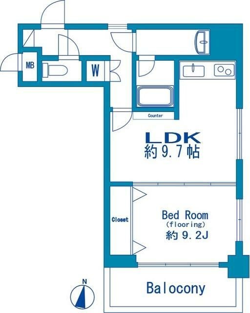藤和渋谷コープⅡ 801号室 間取り