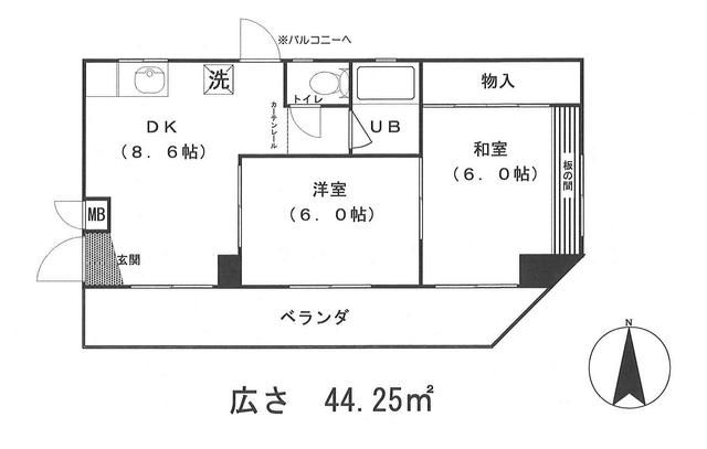 宮本ビル 401号室 間取り
