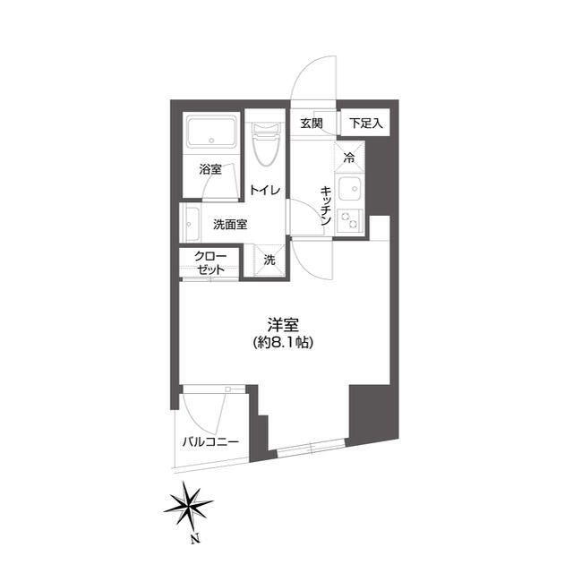 ＧＲＡＮ　ＰＡＳＥＯ　市谷甲良町 202号室 間取り