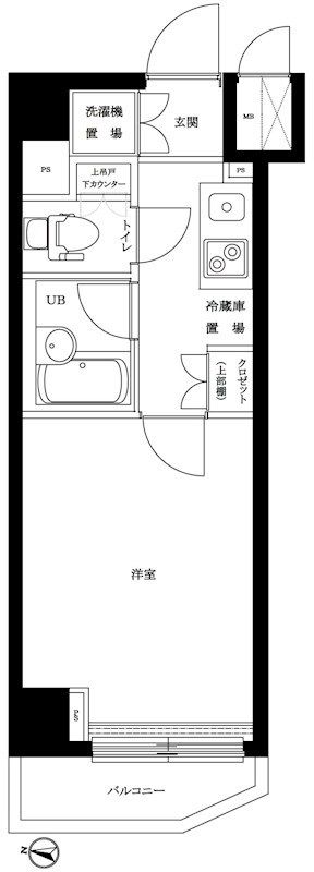 ルーブル明大前 605号室 間取り