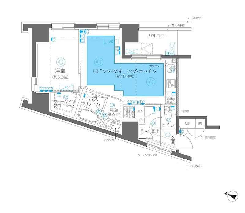 ＺＯＯＭ方南町 801号室 間取り