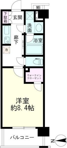 パレステージ青井ナチュラコート 313号室 間取り