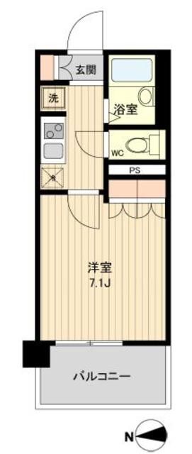 ラクアスレジデンス東新宿 1007号室 間取り