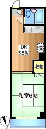 アネックス小林 723号室 間取り