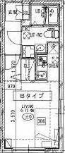 Ｂｒａｎｃｈｅ中野富士見町 306号室 間取り