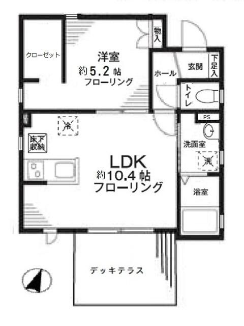 ティーダ富士見台 102号室 間取り