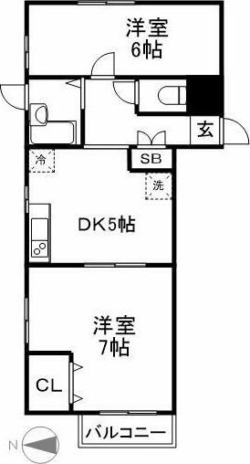 Ｂｅａｎ&rsquo;ｓ新中野 207号室 間取り
