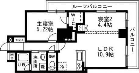カッシア南大塚 1101号室 間取り