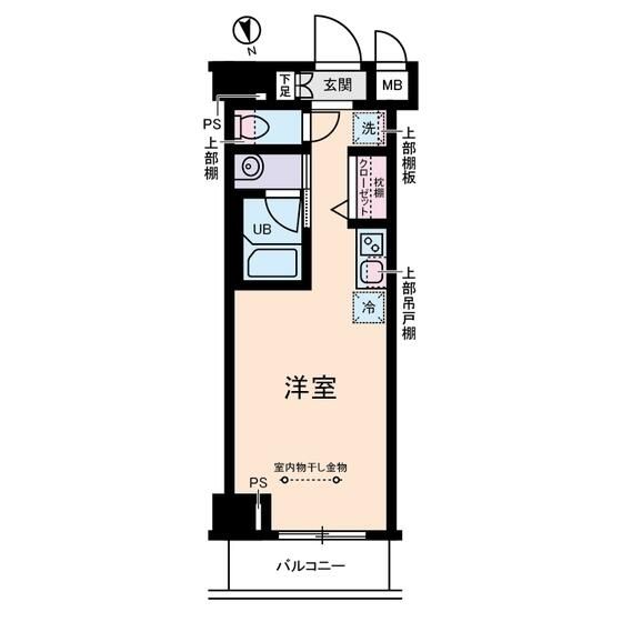 スパシエベレーザ大山 407号室 間取り