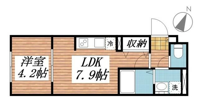 エクウス中村橋 102号室 間取り