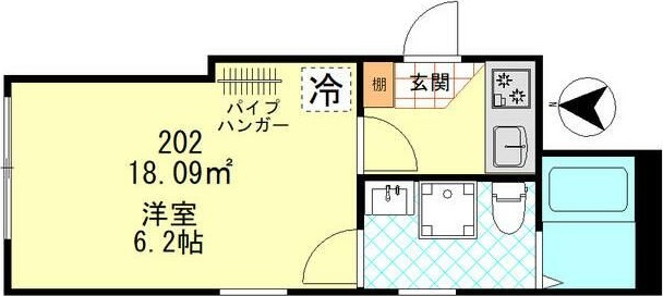 ベルフラッツ東武練馬 202号室 間取り