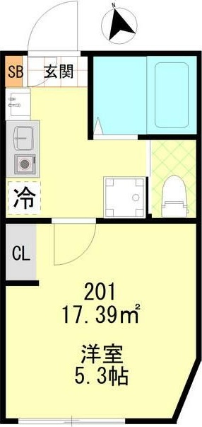 パティシオン中板橋 201号室 間取り
