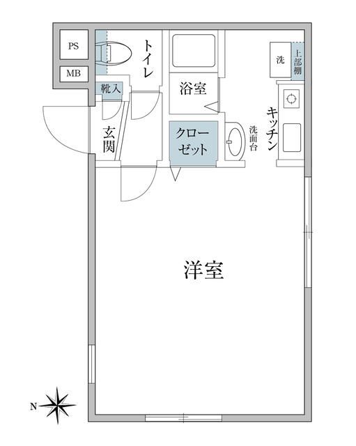 ＭＯＤＵＬＯＲ中野新橋ＷＥＳＴ 201号室 間取り