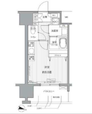 センテニアル王子神谷 308号室 間取り