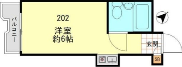 トップ板橋 202号室 間取り