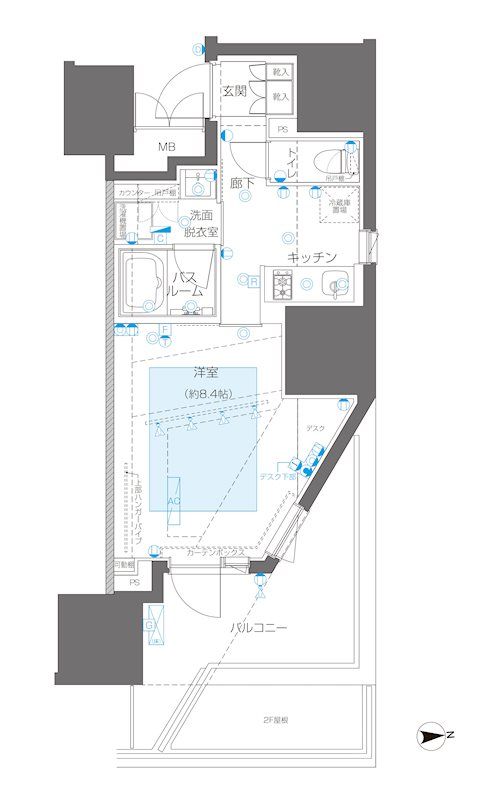 ＺＯＯＭ信濃町 401号室 間取り