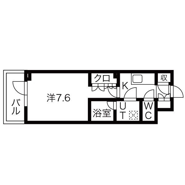 シーズンフラッツ高田馬場リバーサイドサウス 406号室 間取り