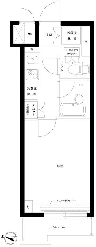 ルーブル明大前 206号室 間取り