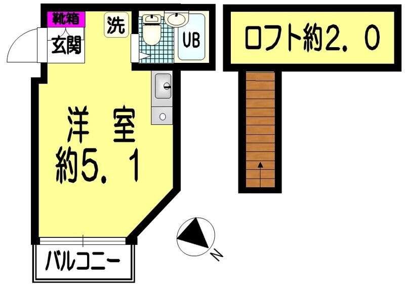 コンフォート板橋 101号室 間取り