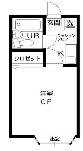 フォーラム目白 102号室 間取り