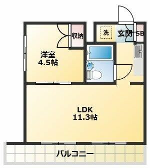 メゾンドフレール 301号室 間取り